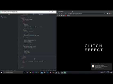 How to Make Glitch Effect Using HTML and CSS|Agree Reality