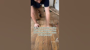 Why would you refinish your hardwood floors if you're selling your house?!