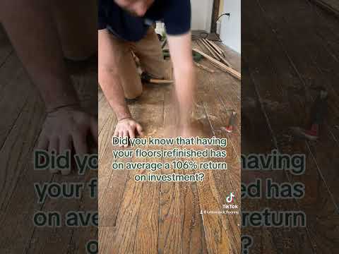 Why would you refinish your hardwood floors if you're selling your house?!