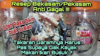 Cara Membuat Bekasam/Pekasam Ikan Sungai⁉️Ukuran Garamnya Harus Pas Supaya Rasanya Enak‼️