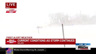 Snow conditions in Niles - Saturday, Jan. 13, 8:30 a.m.