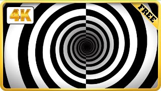 Endless spiral loops Black and White Optical Illusion video