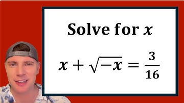 Can You Find BOTH Answers to this Radical Equation?