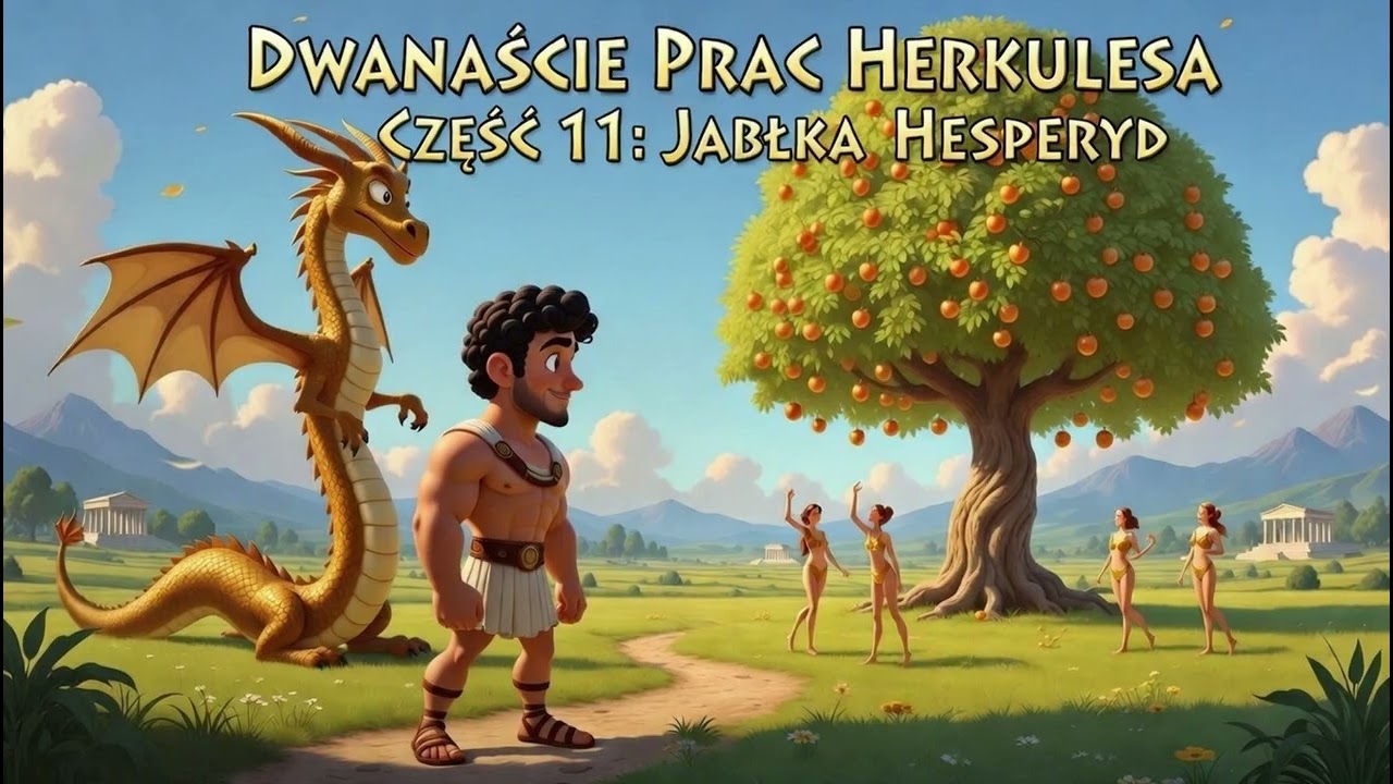 Herkules i Jabłka Hesperyd –Relaksacyjna Bajka na Dobranoc dla Dzieci Odcinek 11 z 12 Prac Herkulesa