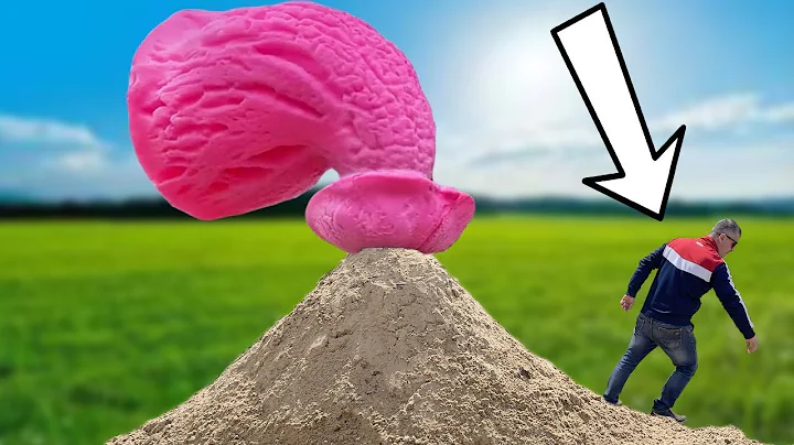 EXPERIMENT : Big Pink Eruption Volcano Toothpaste From Coca Cola, Sprite, Fanta, Mirinda and MENTOS