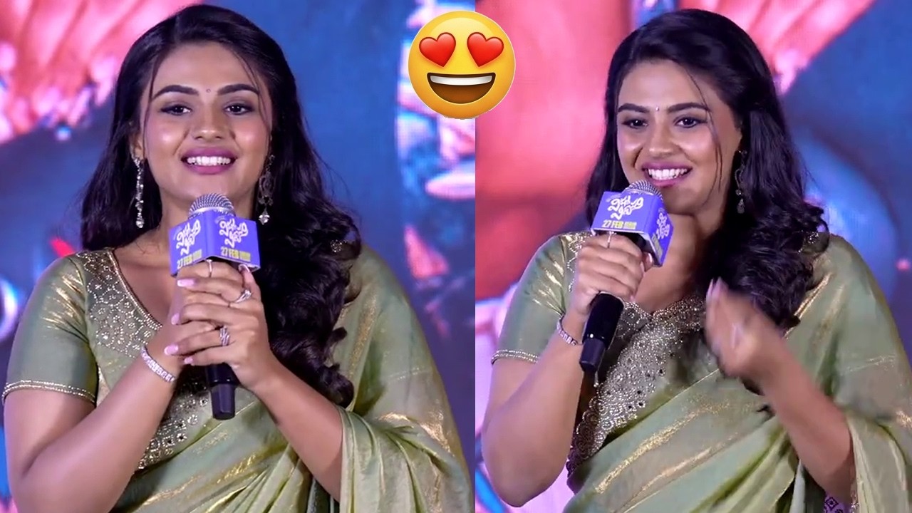 Heroine Nayan Sarika Cute Speech at Vishnu Vinyasam Movie Pre Release Press Meet|Sree Vishnu