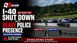 I-40 at Exit 87 Shut Down Amid Heavy Police Presence, Helicopters Overhead | Jackson, TN (7.3.26)