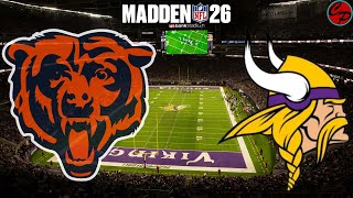 Chicago Bears vs Minnesota Vikings WEEK 10 Monday Night Football Madden 26 (SIM)