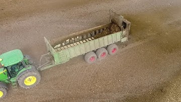 Spreading Manure in central Alberta