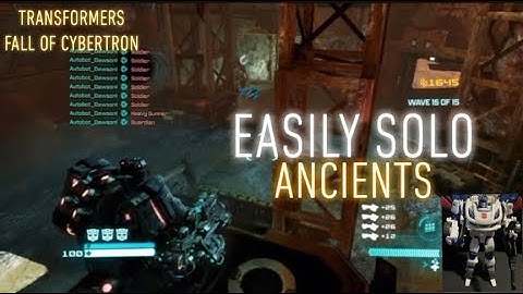 How to EASILY SOLO Ancients Map on Transformers Fall of Cybertron Escalation!