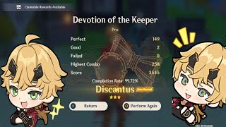 (Drumalong) Thoma theme - Devotion of the Keeper , Pro + speed 2, Discantus - Genshin Impact screenshot 4