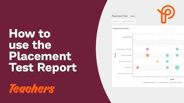 Prodigy Education | How to use the Placement Test Report
