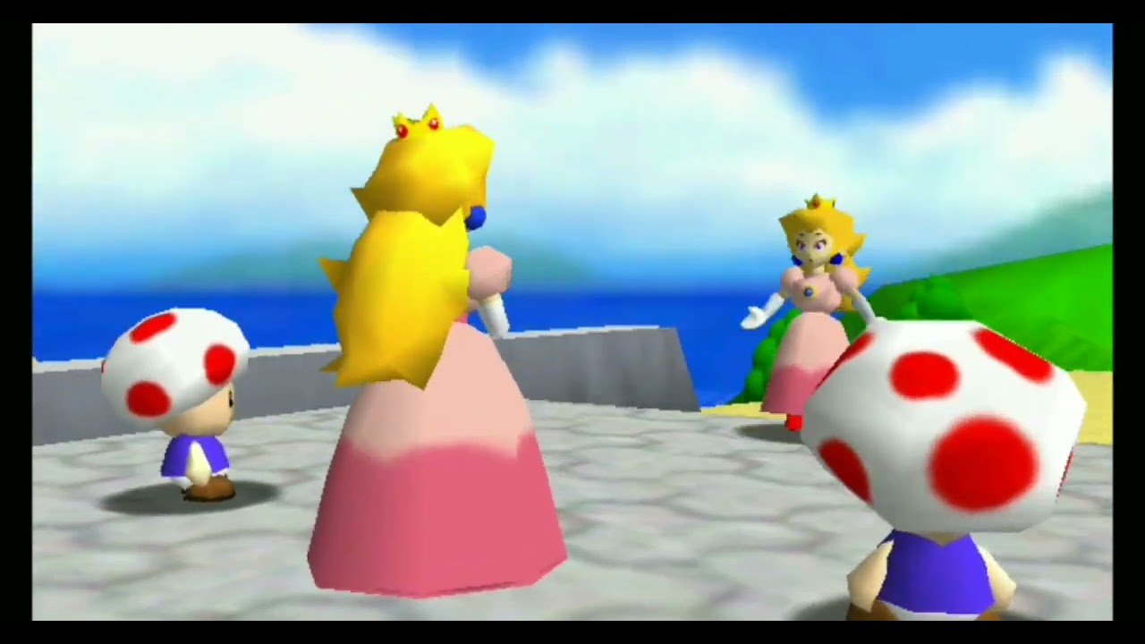 Sm64 bloopers 7: TWO PEACHS!?