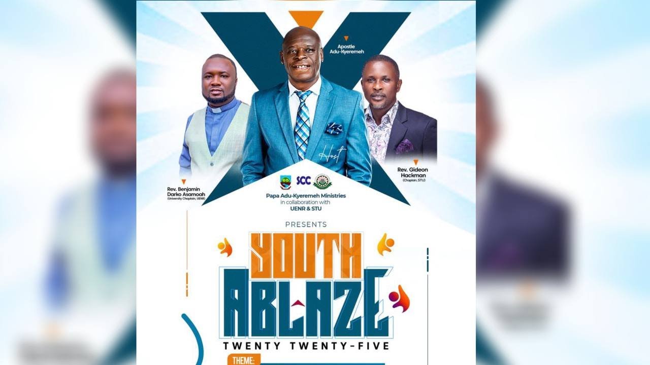 YOUTH ABLAZE 2025 - PAPA ADU KYEREMEH MIN. @ UENR - SYI DAY 1 - YouTube