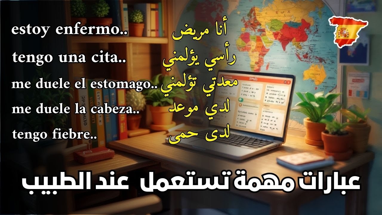 تعلم أهم الجمل كلمات التي نستعملها في الطبيب