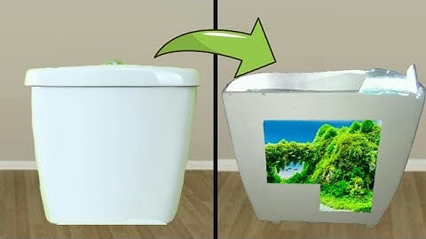 SIMPLE DIY AQUARIUM😍! FROM TOILET BOWL TANK.!