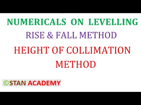 Problem on Levelling No 1 - Rise & Fall Method and Height of Collimation Method