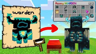 Minecraft Bedwars, Nhưng Vẽ Quái Vật Warden Được Giáp Và Vũ Khí Siêu Vip Troll Noob Team ??