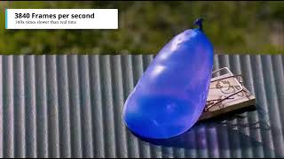 Slow Motion Test Comparison   From 24 FPS to 7680 FPS