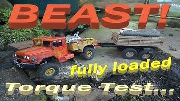 WPL B14 / B1 260 Power Test Fully Loaded Including Brand New Loaded Trailer!