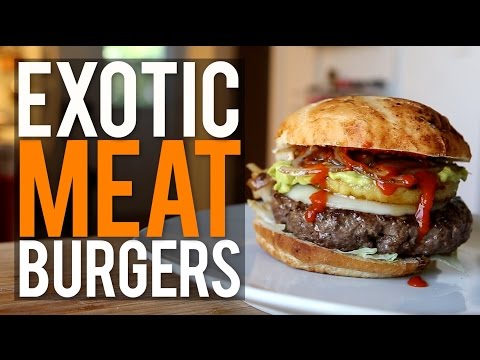 Turns Out Exotic Meat Burgers Are Incredibly Tasty And Healthy