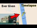 Ever Given, como fue liberado del Canal de Suez Timelapse