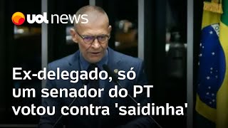 Saidinha: Ex-delegado, Fabiano Contarato foi o único senador do PT a votar contra
