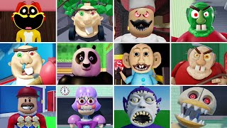 Mario And Dogday Kart Run #1 Scary Obby In Kung Fu panda Barry, Tubbies, Evil Doll, Bob Dentist