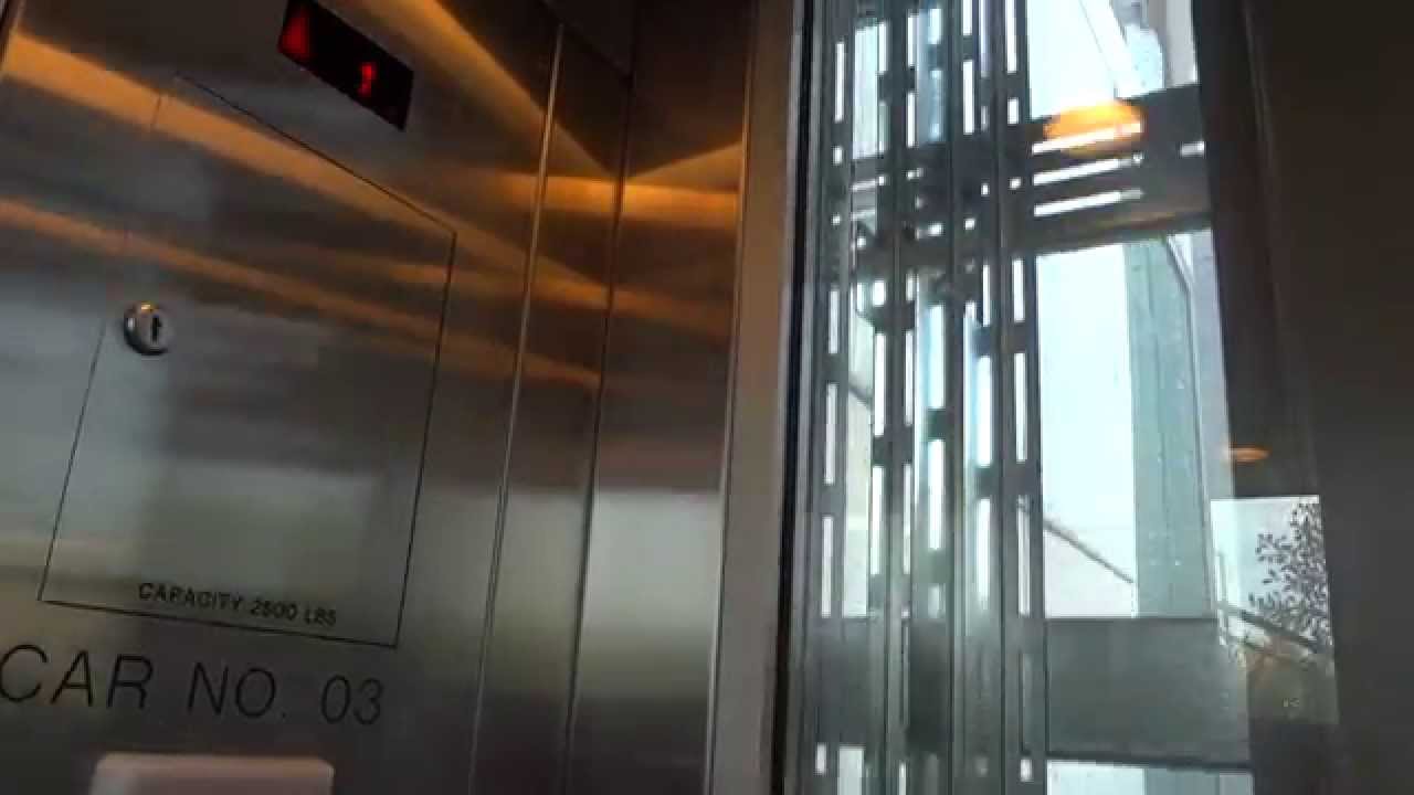 Schindler 330A Holeless Hydraulic Glass Elevator @ Puyallup City Hall
