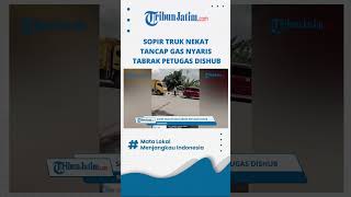 Nekat Tancap Gas Nyaris Tabrak Dishub