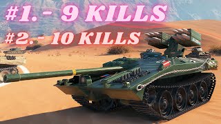 Strv 103-0  9K Damage 9 Kills &  Strv S1 10 Kills  World of Tanks Replays 4K The best tank game