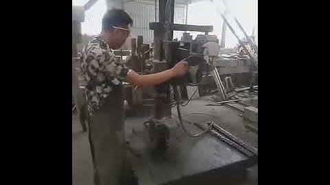 Drill hole video on granite vases