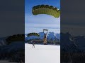Military K9 Parachutes Over Snowy Mountains &amp; Sticks the Winter Landing! 🪖🐕❄️ #Shorts
