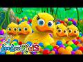 "🎵 Five Little Ducks Go On a Color Adventure! 🌈 Learn Colors with Fun Songs for Kids! 🦆"