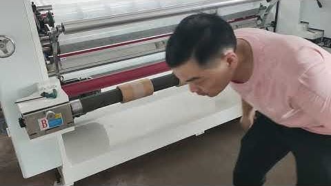 Automatic slitting and rewinding machine (Debug and operation video2)