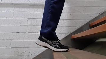 Eccentric loading exercise for the calf muscle