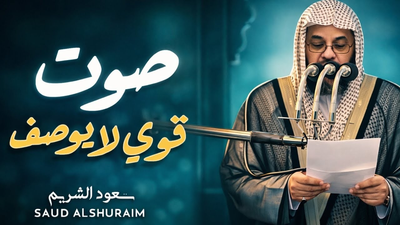 واذا سمعوا ما انزل الى الرسول ترى اعينهم فضيلة الشيخ #سعود الشريم ١٤٣٣هـ Sheikh Saud Shuraim
