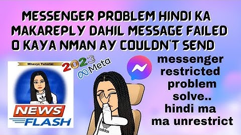 Message failed  sa messenger /messenger couldn