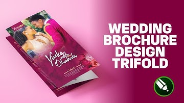 WEDDING TRIFOLD BROCHURE DESIGN  //  TRIFOLD WEDDING PROGRAM DESIGN... PART 1