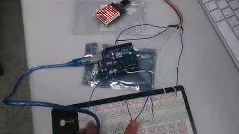 Arduino - 光敏電阻 + 矩陣LED