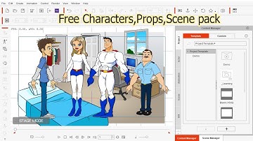 Cartoon Animator 4 Superman Character | CA4 Characters Pack | Cartoon Animator 5 Location Tutorial