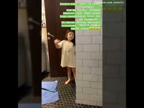 Gempi Tahan Nafas di Kamar Mandi karna Ngikutin Mama Gisel yg lagi pup