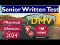 Dmv senior written test 2024 updated exclusive 35 question breakdown