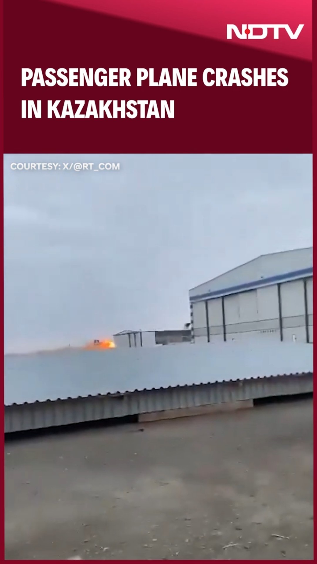 Passenger Plane Crashes In Kazakhstan