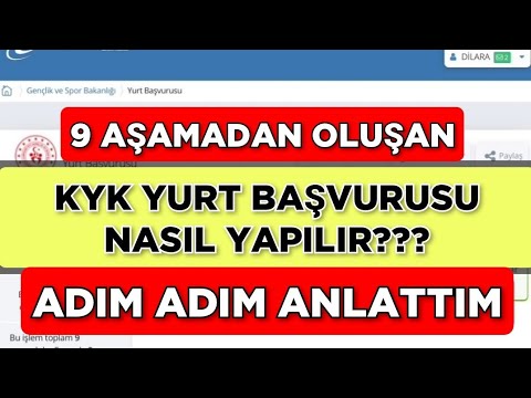 9 AŞAMADA 2023 KYK YURT BAŞVURUSU Nasıl Yapılır? Adım Adım Anlattım✏️