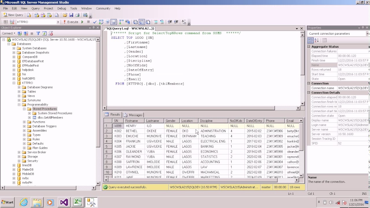 How to Write Stored Procedure in SQL Server for Beginners - YouTube