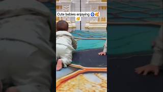 cute twin babies enjoying together 🧿😍🥳 #shorts #cutebaby #babyfun #youtubeshorts