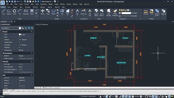 AviCAD 2021 7x6M Apartment Floor Plan Tutorial For Beginner [COMPLETE]