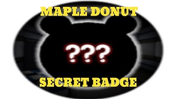 PIGGY MAPLE DONUTS SECRET BADGE (Roblox Piggy)