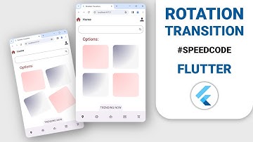 Animate widgets to rotate and attract attention - Flutter RotationTransition widget tutorial